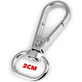 Resim 10 Adet Nikel Gümüş Yaylı Çanta Askısı - Istakoz Kanca - Metal Ça Gümüş 