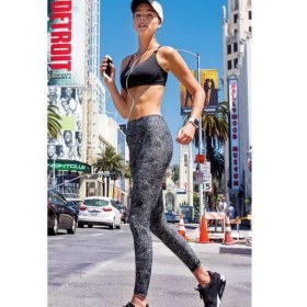Resim Yeni İnci Desenli (Yoga-Fıtness-Pilates-Koşu) Sporcu Tayt Alt Üst Takım 