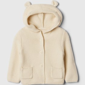 Resim Bej Brannan Bear Kulak Aplikeli Hırka - Bej / 3-6M 