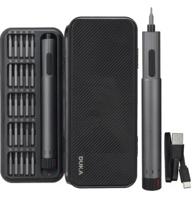 Resim Duka E2 Hassas Elektrikli Tornavida Seti 29 Parça Çift Seviyeli 210RPM Hızlı Şarjlı 