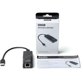 Resim Dark Dk-nt-u3glan2 Usb 3.0 To Rj45 Gigabit Erkek-dişi Usb Ethernet Adaptörü 