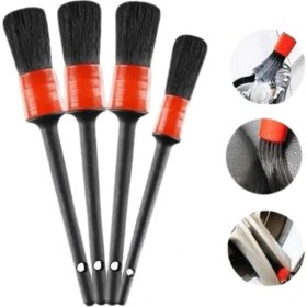 Resim Araç Içi LED Aksesuar 5 Farklı Detaylı Araba Temizlik Fırçası Oto Temizleme Fırçası 