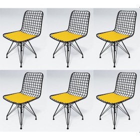 Resim Knsz Kafes Tel Sandalyesi 6 Lı Mazlum Syhsrı Ofis Cafe Bahçe Mutfak 