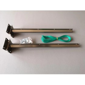 Resim Fuga Metal Duvar Bağlantılı Alüminyum Balkon Çamaşırlık Kurutma Askısı 