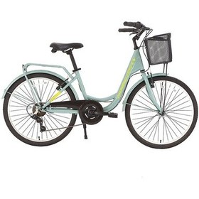 Resim Bisan Sorrento-s Şehir Bisikleti 36 Cm V 24 Jant 7 Vites Çağla Yeşili Sarı Çağla Yeşili Sarı Yeşil - Sarı 
