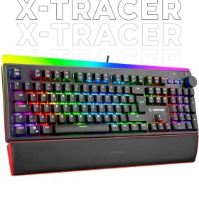 Resim Rampage Kb-r97 X-tracer Mekanik Rgb Aydınlatmalı - Red Switch Gaming Oyuncu Klavyesi 