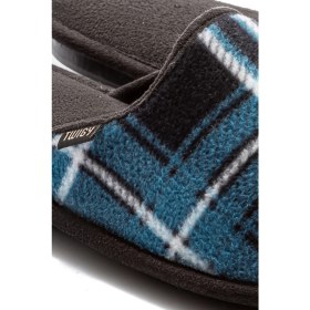 Resim Twigy David Polar Erkek Ev Terliği Mavi/Siyah 41/46 