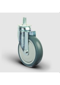 Resim Er05Mbt100 Oynak Civatalı Termoplastik Kauçuk Tekerlek Çap:100 