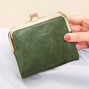 Resim Kadınlar için Fermuarlı ve Tokalı Vintage Esintili Siyah Katlanır Cüzdan, Kompakt Bozuk Para Cebi ve Kart Tutucu, Şık Minimalist Tasarım, Kartlık Cüzdan | Kompakt Cüzdan | Altın Fermuar Detayları, Küçük Cüzdan 