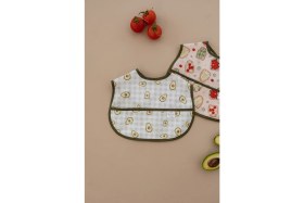 Resim Oh la la Koala For Little Ones Yeşil Biyeli 2li Sıvı Geçirmez Mama Önlüğü 6-36 Ay 