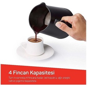 Resim Arzum OK0049 Minio Közde Türk Kahvesi Makinesi Bol Köpüklü Közde Lezzeti 4 Fincan Kapasiteli 