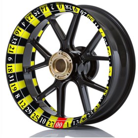 Resim Run Grafik Shop SAYILI MOTOSİKLET Uyumlu JANT ŞERİDİ 17 INC STİCKER FULL TAKIM SET 