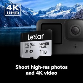 Resim Lexar 1T Professional Silver Plus microSDXC Hafıza Kartı, UHS-I, C10, U3, V30, Full-HD ve 4K Video, 205/150 MB/s'ye kadar Okuma/Yazma, Videografçılar, Oyuncular (LMSSIPL001T-BNANU) 
