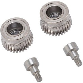 Resim Lemestar 2 Adet Çelik Dişli Ekstrüder Seti - 55hrc Sertleştirilmiş Malzeme, Korozyona Dayanıklı, Creality K1/k1c/ender-3 V3 Serisi Uyumlu, 3d Yazıcı Performansını Artırır 