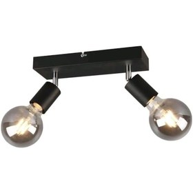 Resim Rsylight Retro Metal Modern Spor 2 Li Mafsallı Siyah Spot Avize 