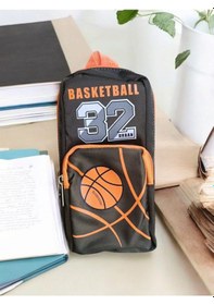 Resim Relaxion Üç Gözlü Greyhound Basketball Turuncu Siyah Kalem Çantası/kalemlik 160 Gri - Turuncu 