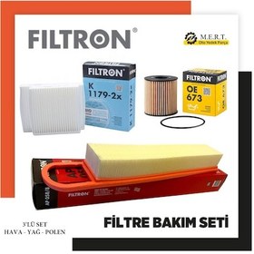 Resim Peugeot 207 1.4 Vti Benzinli Filtron Filtre Bakım Seti 2006-2012 