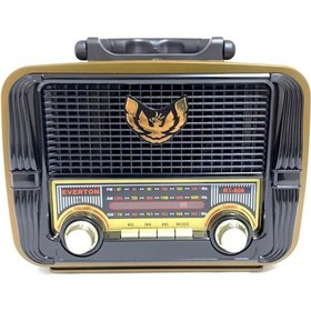 Resim Everton Rt-806 Bluetooth Fm-Usb-Tf-Aux Nostaljik Radyo 