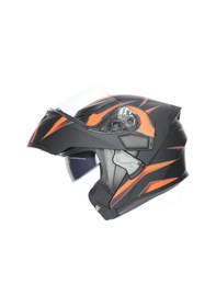 Resim Rhkc 902 Çene Açılır Vizörlü Kask Siyah/kırmızı Renkli 