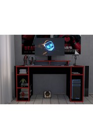 Resim KONAK EV EŞYALARI Red Star Gaming 2 ,Bilgisayar Masası 1.Kalite 100% MDF,Çalışma Masası,Oyuncu Masası,Gamer,MDF, 