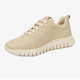 Resim Greyder 33940 Kadın Ekru Hakiki Deri Sneaker Ayakkabı -743 Ekru 