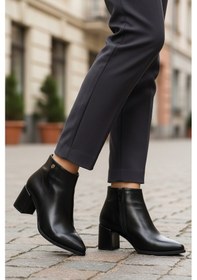 Resim Pierre Cardin Siyah İçi Kürklü Kadın Topuklu Bot Çok Renkli 