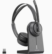 Resim Nuroum HP31D AI Gürültü Engelleyici Bluetooth Kulaklık 45 Saat Müzik Süresi USB Docklu 