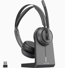 Resim Nuroum HP31D AI Gürültü Engelleyici Bluetooth Kulaklık 45 Saat Müzik Süresi USB Docklu 