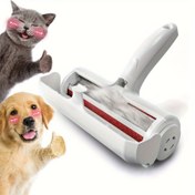Resim Pet Saç Çıkarıcı - Pet Hair İçin Tiftik Silindiri - Kanepe, Mobilya, Halı, Araba Koltuğu İçin Kedi ve Köpek Saç Çıkarıcı, Kendi Kendini Temizleyen Tabanlı Yeniden Kullanılabilir Rulo - Yükseltilmiş Hayvan Kürk Temizleme Aracı 