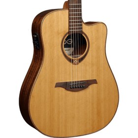 Resim LAG GLA T118DCE Tramontane Dreadnought Cutaway Elektro Akustik Gitar 