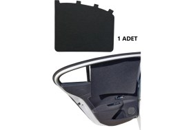 Resim Oto Güneşlik Perde Yan Cam Güneş Önleyici Aksesuar Siyah Keçe Tüm Araçlar Için 