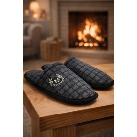 Resim ModaFrato 2'li Paket Motif Erkek Terlik Ev Terliği 