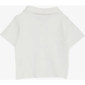 Resim Breeze Kız Çocuk Tişört Crop Çıtçıtlı Fitilli 9-14 Yaş, Ekru-ekru Ekru 