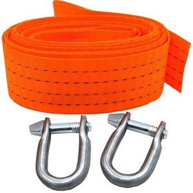 Resim Teamcar Oto Çekme Halatı Bez Reflektif Turuncu 3 M 3 Ton 