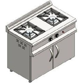 Resim Csa Karacasan 100x60 Cm Doğalgazlı 2 Li Dolaplı Ocak 