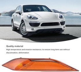 Resim Yan Marker Işık Kapağı Abs Turuncu Dönüş Sinyal Lens Değiştirme 958 2011-2014 Için Kolay Kurulumla gelişmiş Görünüm kararlı Malzeme (Sol: 95863107100) 