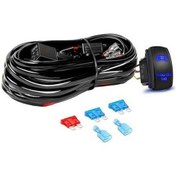 Resim Pazly 3 Metre Siyah Ws1 Led Aydınlatma Kablo Bağlantı Seti 300w 16 Awg Evrensel 12v 40a Röle Anahtarı Set 
