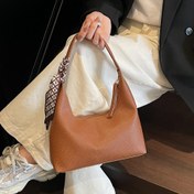Resim TiKa Bear Kadınlar İçin Vintage Çanta - Büyük Kapasiteli Fermuarlı Omuz Çantası, Sabit Askılı ve Polyester Astarlı, Şık Siyah Renk, Günlük Kullanım & Seyahat için Çok Amaçlı Dayanıklı Çapraz Çanta 