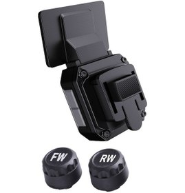 Resim Ebitda Güneş Enerjili Kablosuz Motosiklet Lastik Basınç İzleme Sistemi - 2 Su Geçirmez Sensörlü Güvenli Tpms 