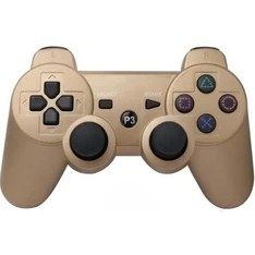 Resim Cosmostech P3 Doubleshock Ps3 Playstation 3 Için Uyumlu Kablosuz Titreşimli Oyun Kolu Gamepad Joystick controller Gold 