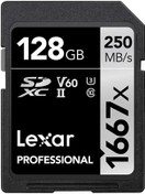 Resim Lexar 128GB Professional 1667X UHS-II SDXC Hafıza Kartı 