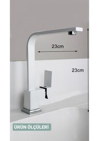 Resim Sardıcı Sardici Kare Mutfak Eviye Bataryası Beyaz 