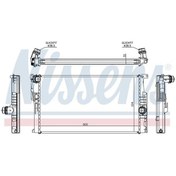 Resim Renault Megane AC+ 1995-2002 Su Radyatörü Brazing MT 585X397X32 mm 