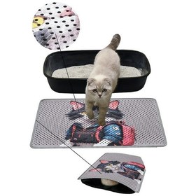 Resim Kar Mat Kedi Kumu Paspası Delikli Kedi Tuvaleti Paspası 40 x 60 CM 