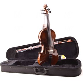 Resim Manuel Raymond MRV44DC Orta Seviye Keman Seti - 4/4 Parlak (Eğitim - Tam Takım) | Parlak Lake Bitiş, Sert Ahşap Klavye ve Burgular, Kutu, Yay ve Reçine İçeren Başlangıç Seti | Uyum: 4/4 Boy (Tam Boy) 