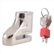 Resim Pshcooe Veıson Motosiklet Disk Frenler Kilit 5mm Mtb Bisiklet Elektrikli Araba Anti-Hırsızlık Bisiklet Disk Kilidi Motosiklet Hırsızlık Koruma Fren Kilidi-Gümüş (Yurt Dışından) 