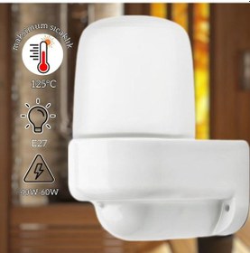 Resim Sauna Işıkları Yüksek Sıcaklık. Banyo Ve Sauna İçin Lamba 