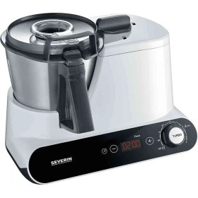 Resim Severin Km 3895 James The Wondermachine Pişirme Fonksiyonlu Hepsi Bir Arada Mutfak Robotu (1050 Watt, 11 Fonksiyon) Siyah / Beyaz 