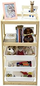 Resim Çok Amaçlı Oyuncak Dolabı 3 Sepet 2 Raf 