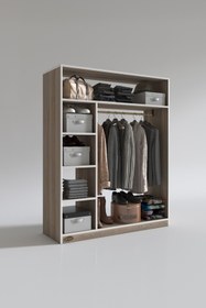 Resim Kenzlife Giysi Dolabı Necmettin 150*120*40 Crd Gardırop 